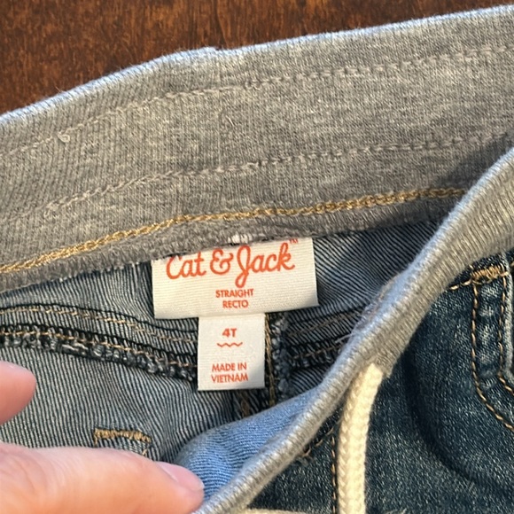 Cat & Jack Toddler Boys Pull On Jeans with Elastic Waist NWOT - Picture 5 of 6